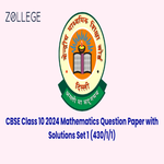 CBSE Class 10 2024 Mathematics Basic Question Paper with Answer Key PDF Set 1  430 1 1 March 11 ZPYP